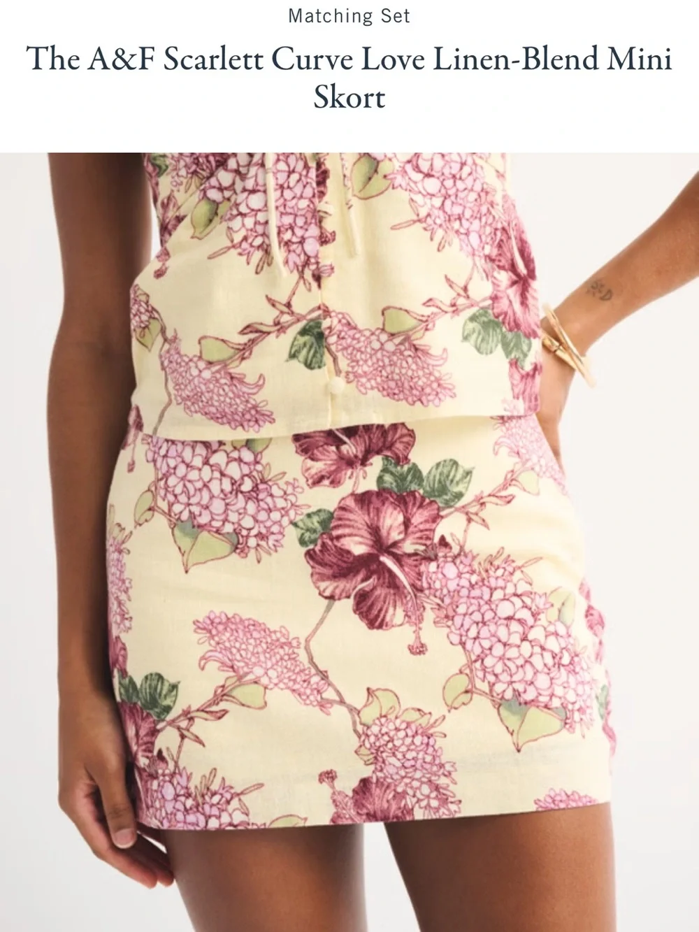 Abercrombie & Fitch Floral Linen-Blend Set